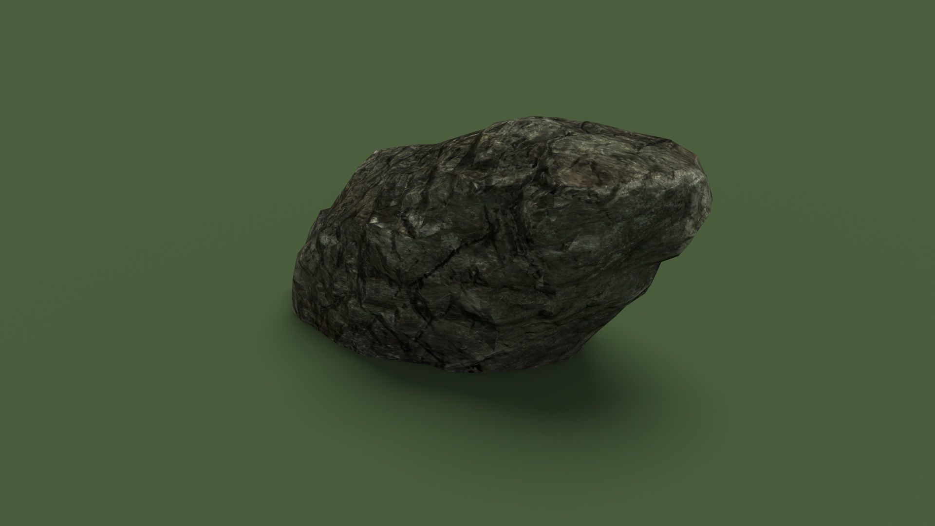 Rock 1 Low Poly - LOD Low-poly 3D model_4