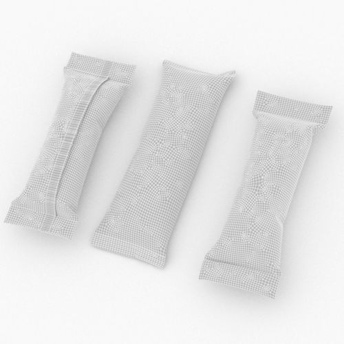 Collection Candy wrappers v3 3D model 2
