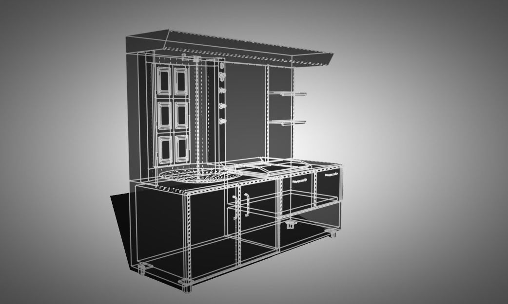 shawarma grill 3D model_6