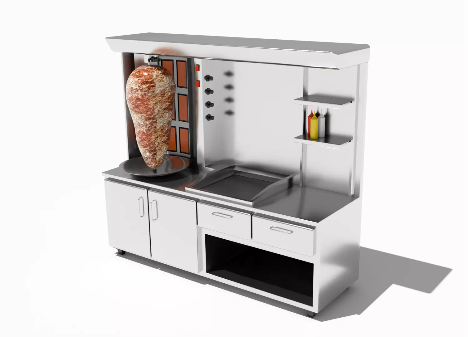 shawarma grill 3D model_0