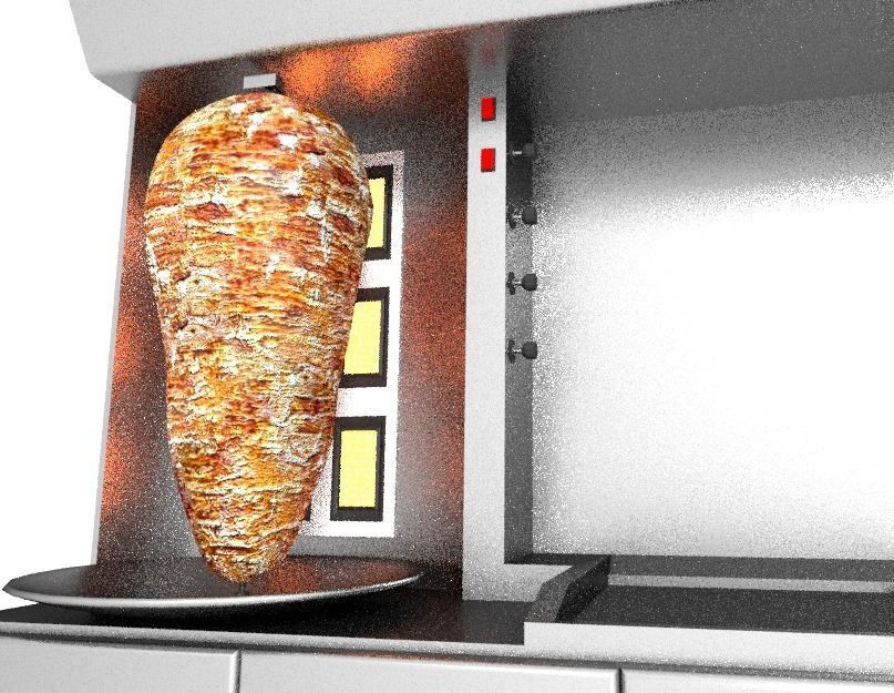 shawarma grill 3D model_10