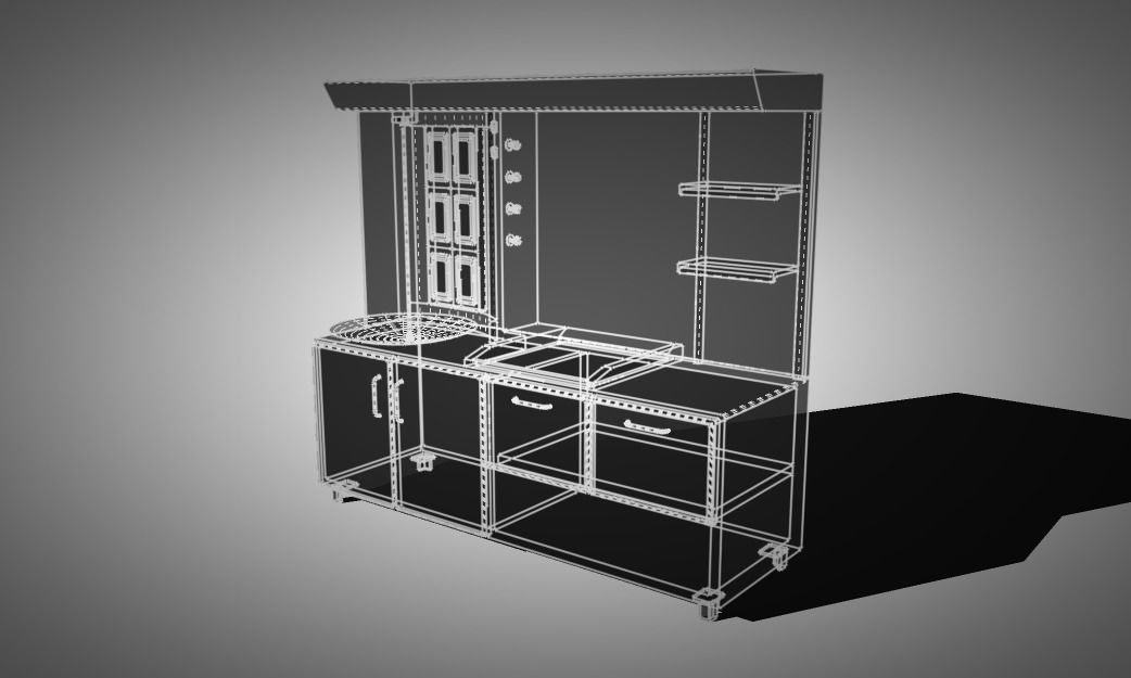 shawarma grill 3D model_11