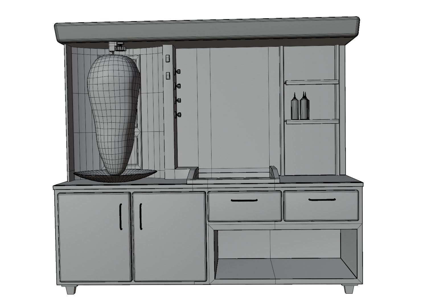 shawarma grill 3D model_13