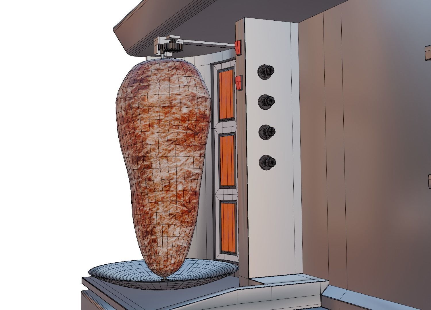shawarma grill 3D model_7
