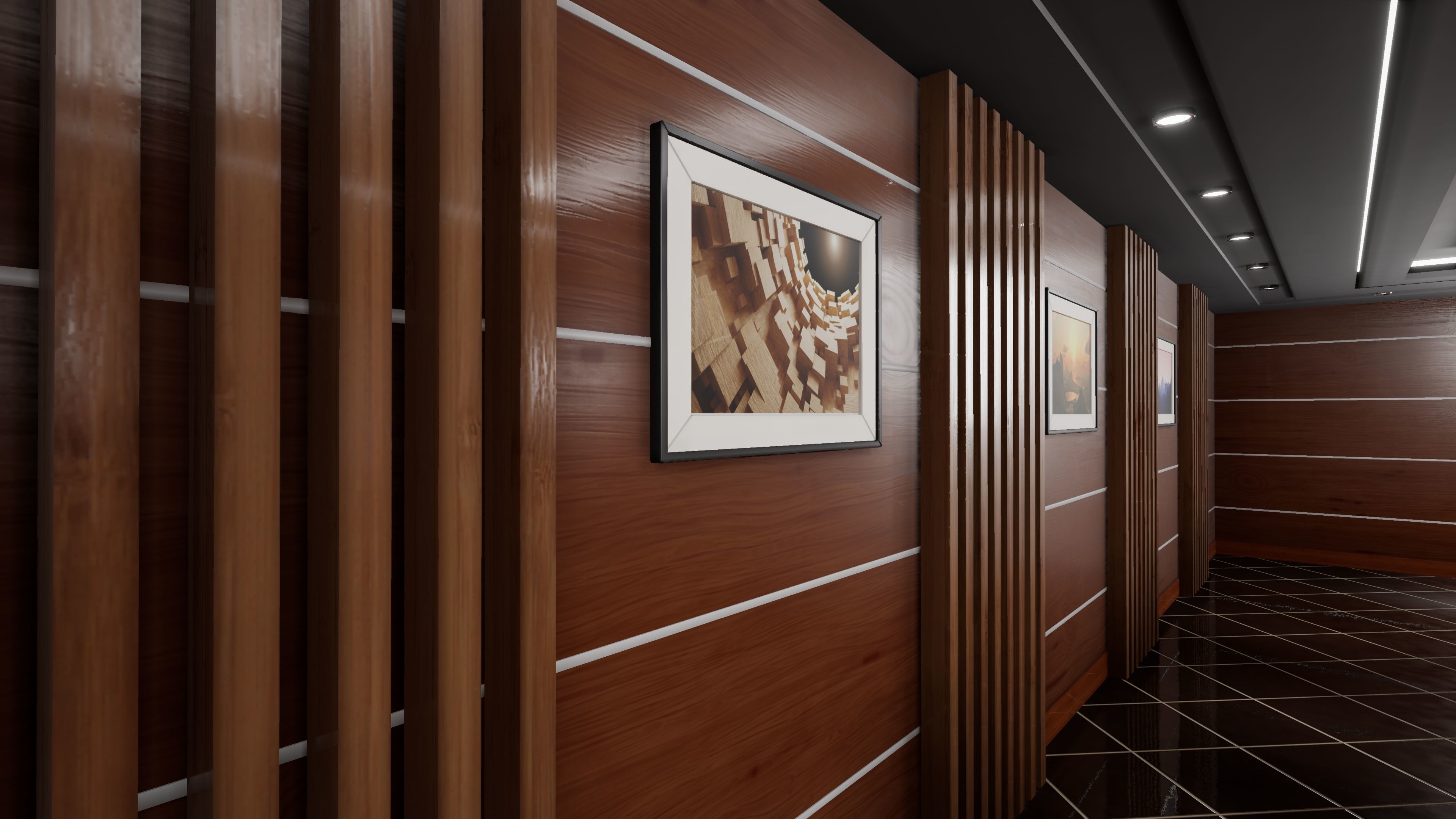 HQ ArchViz Conference Room Low-poly 3D model_1