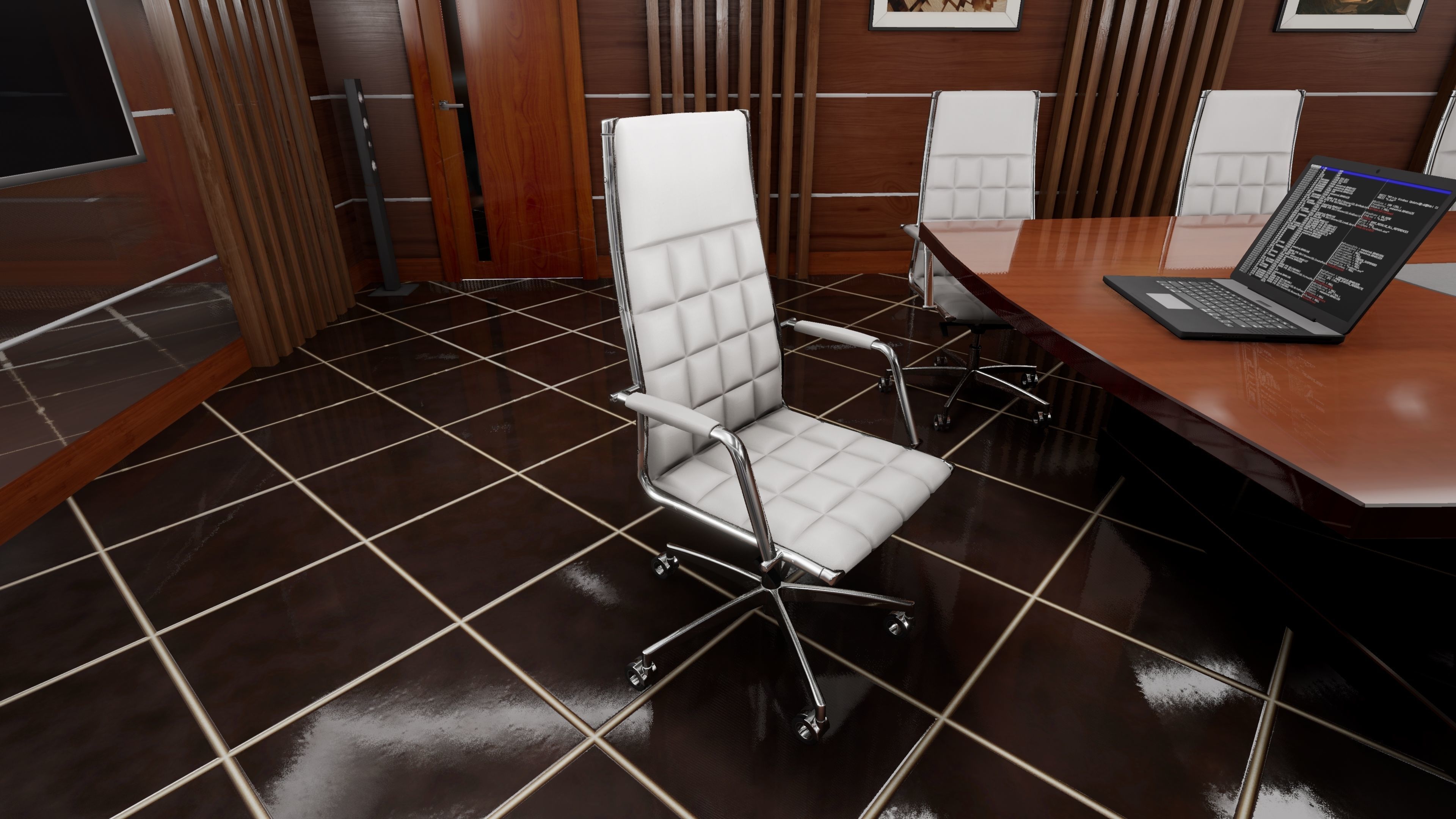 HQ ArchViz Conference Room Low-poly 3D model_4