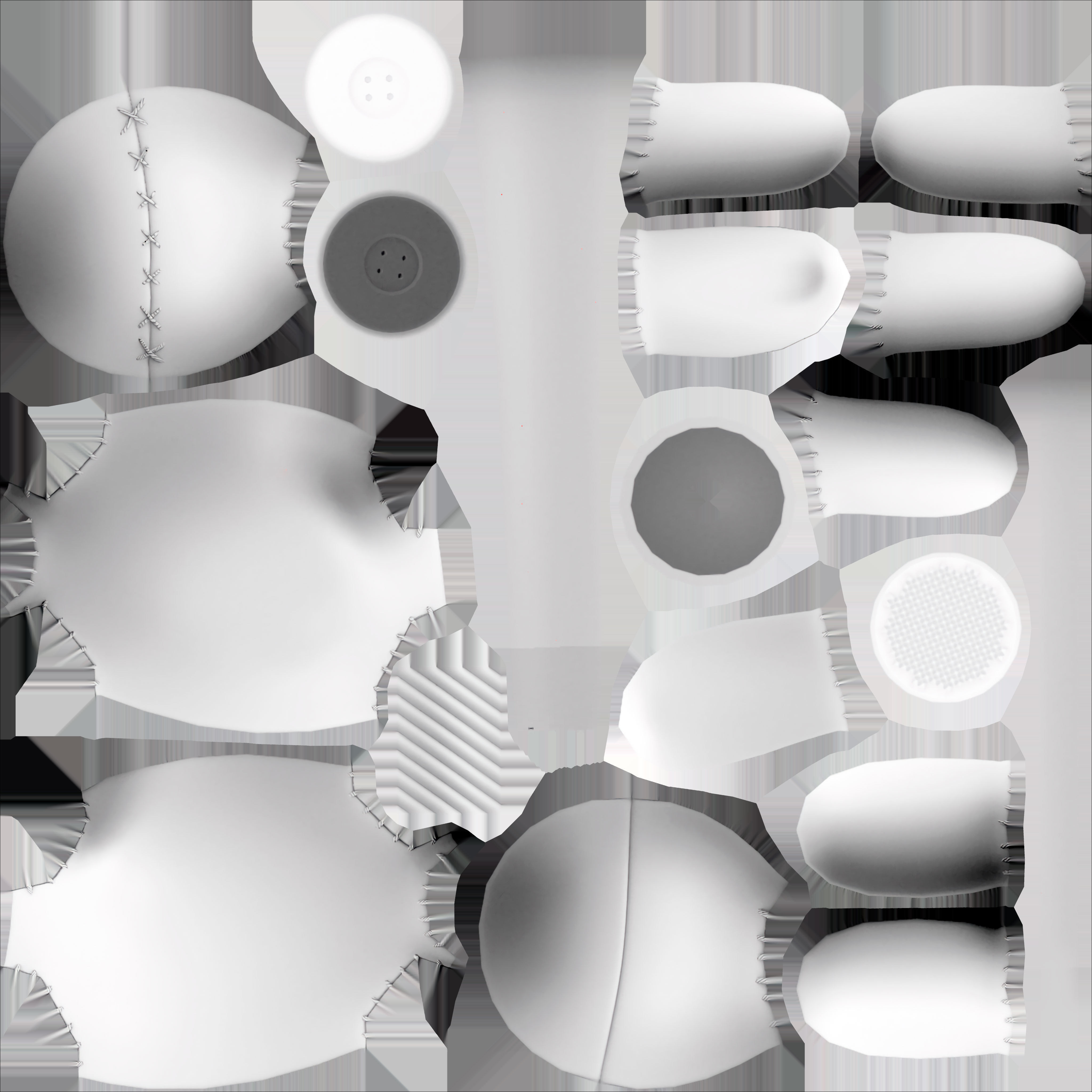 Voodoo doll Low-poly 3D model_6