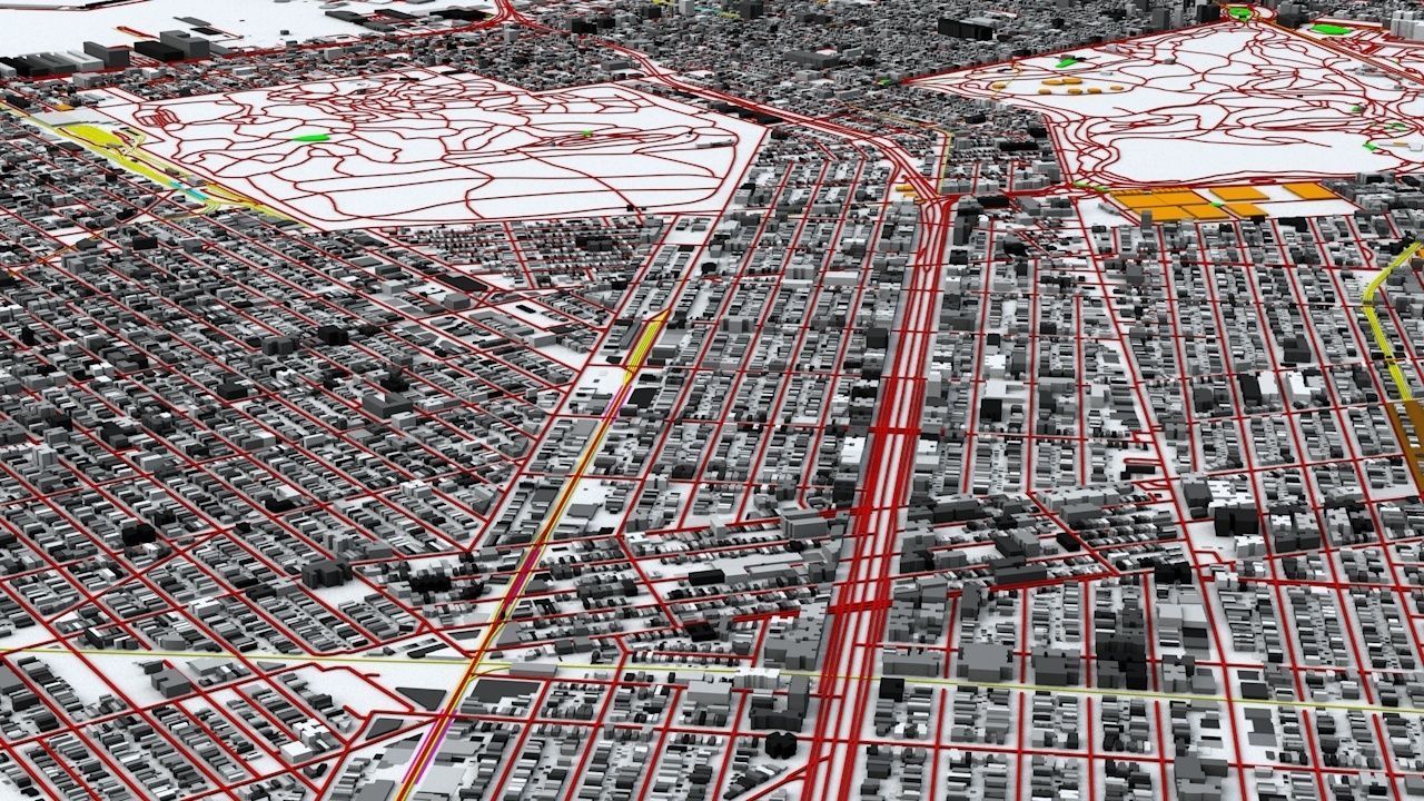 New York City Streets Buildings Transport Sport Ultimate 3D model_2