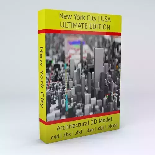 New York City Streets Buildings Transport Sport Ultimate 3D model