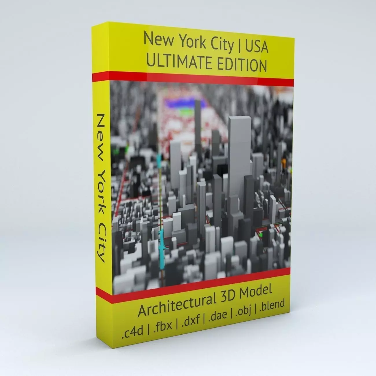 New York City Streets Buildings Transport Sport Ultimate 3D model_0