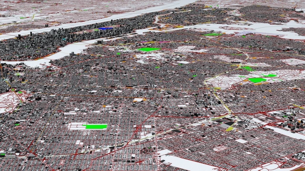 New York City Streets Buildings Transport Sport Ultimate 3D model_11