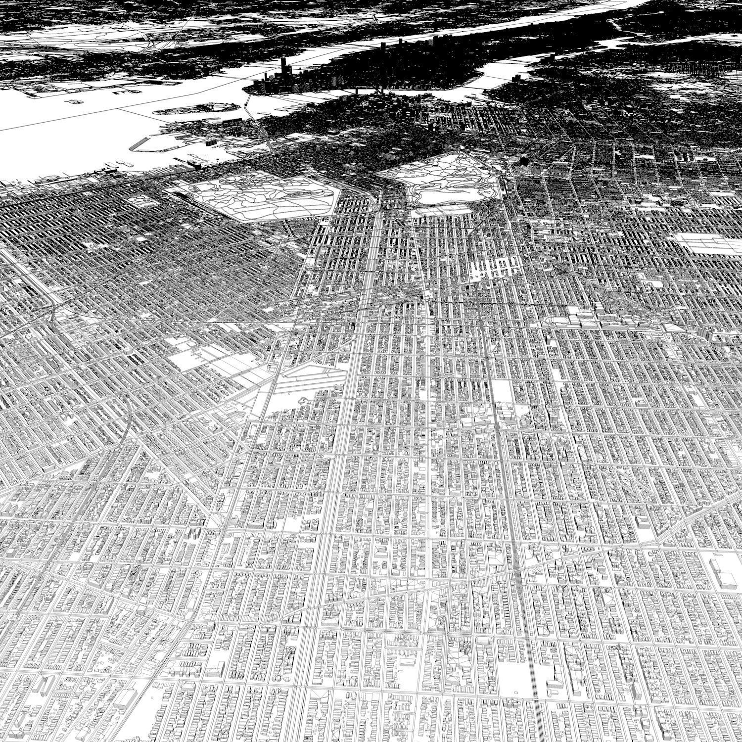 New York City Streets Buildings Transport Sport Ultimate 3D model_21