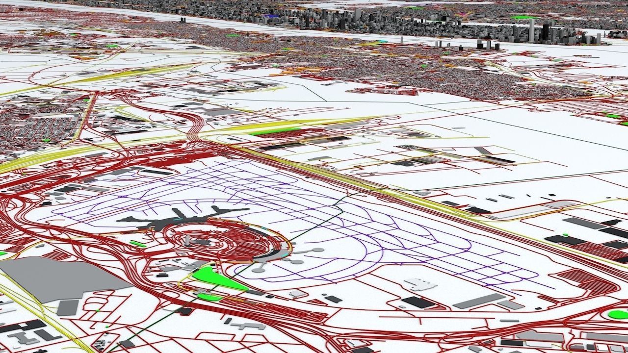 New York City Streets Buildings Transport Sport Ultimate 3D model_15