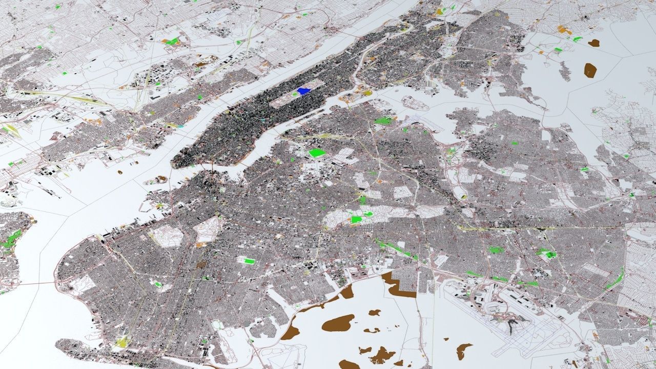 New York City Streets Buildings Transport Sport Ultimate 3D model_18