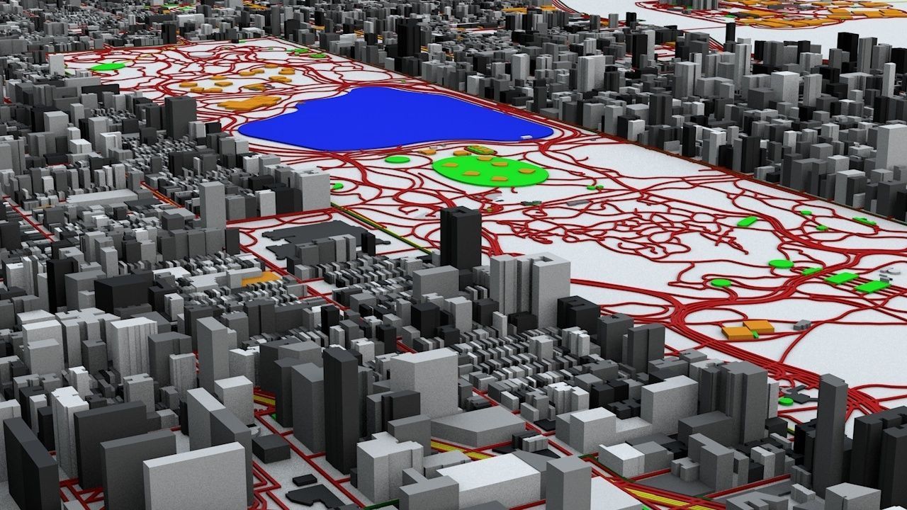 New York City Streets Buildings Transport Sport Ultimate 3D model_9