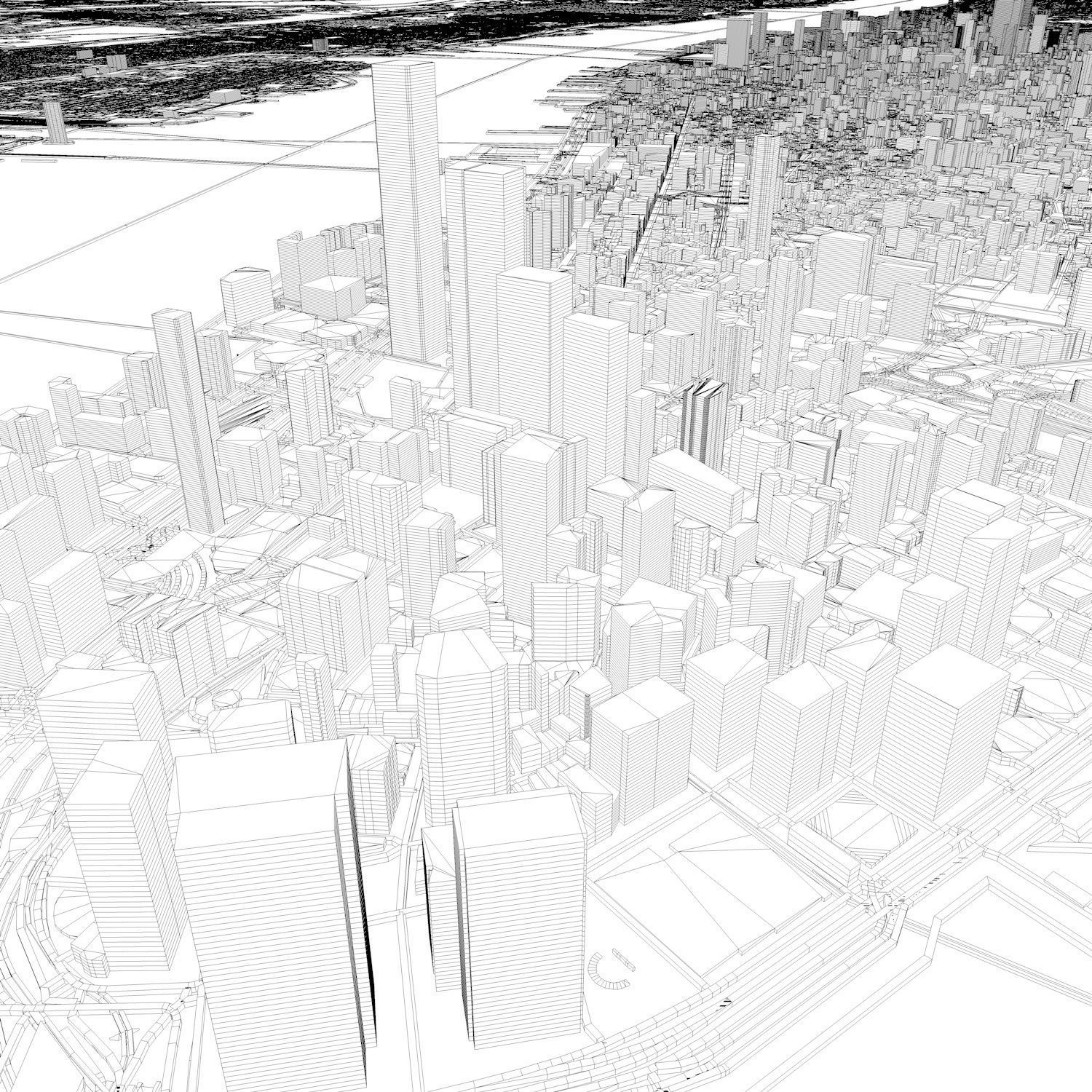 New York City Streets Buildings Transport Sport Ultimate 3D model_22
