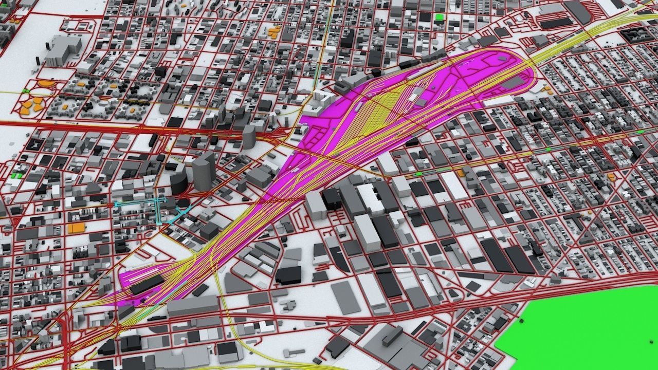 New York City Streets Buildings Transport Sport Ultimate 3D model_7