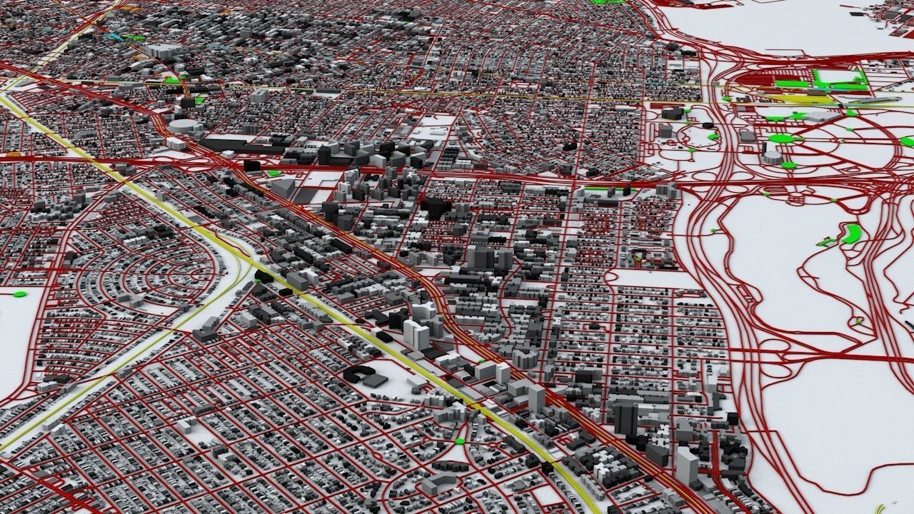 New York City Streets Buildings Transport Sport Ultimate 3D model_10