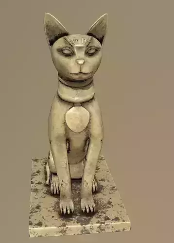 Bastet egyptian cat statue