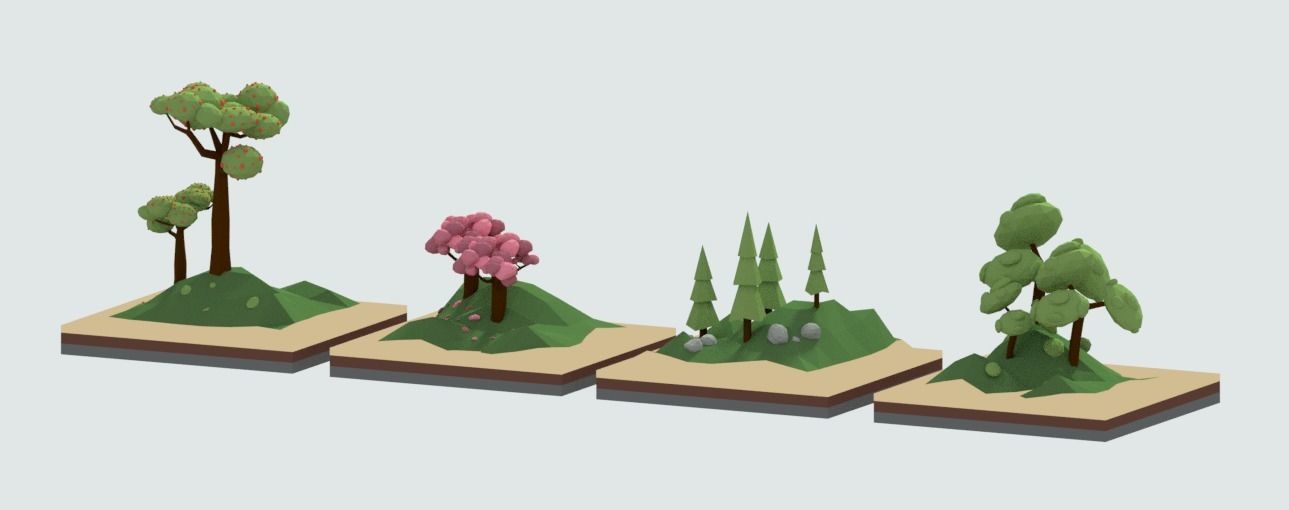 Low Poly Assets Small Pack Low-poly 3D model_7