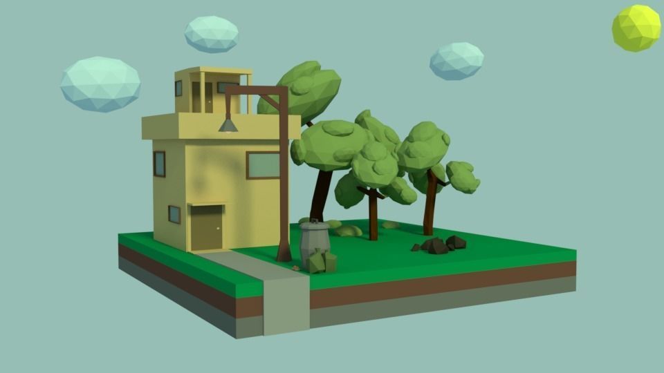 Low Poly Assets Small Pack Low-poly 3D model_4