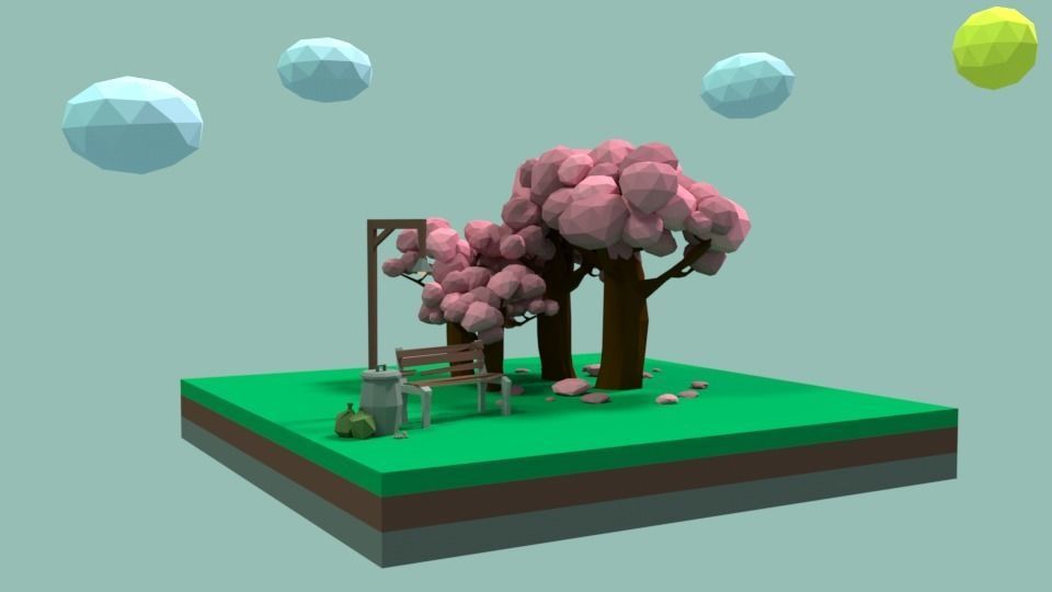Low Poly Assets Small Pack Low-poly 3D model_6