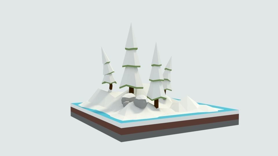 Low Poly Assets Small Pack Low-poly 3D model_1