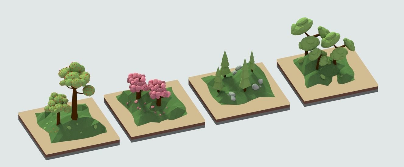 Low Poly Assets Small Pack Low-poly 3D model_8