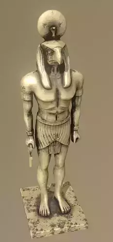 Horus ancient egyptian statue Low-poly 3D model
