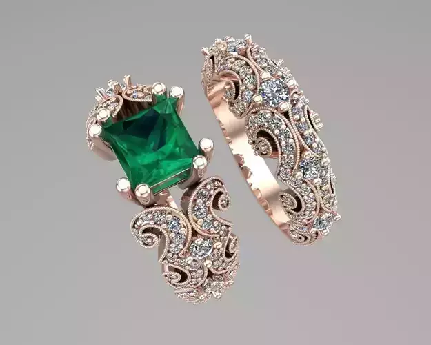 Diamond gold rings NN081