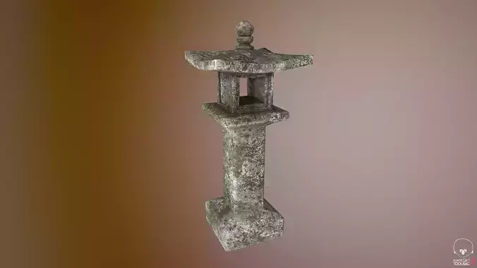 Japanese stone lantern A