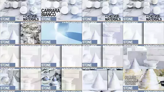 Marble White Collection JPG and MAT Texture