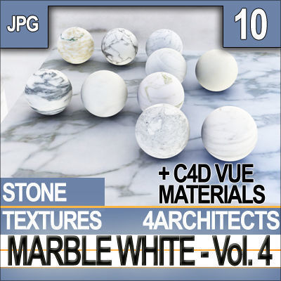Marble White Collection JPG and MAT Texture_4