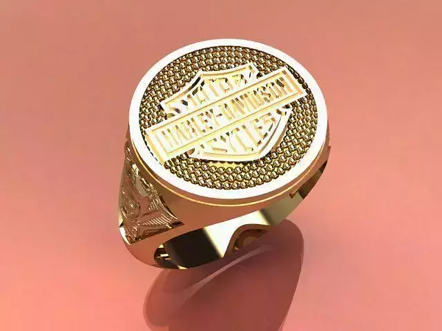 HARLEY DAVIDSON RING 3D print model