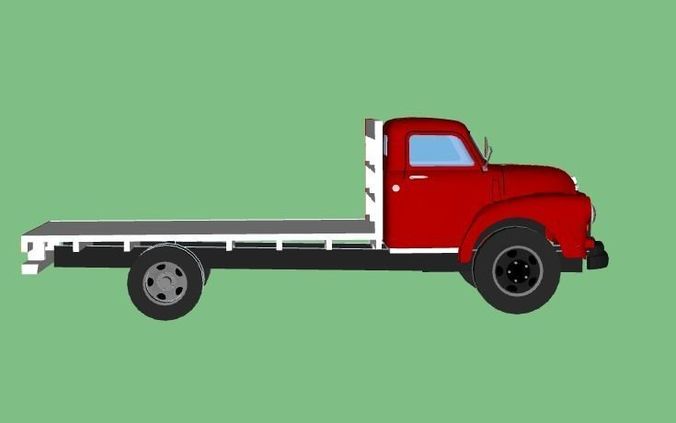 Bedford Truck 3D Model 3D print model