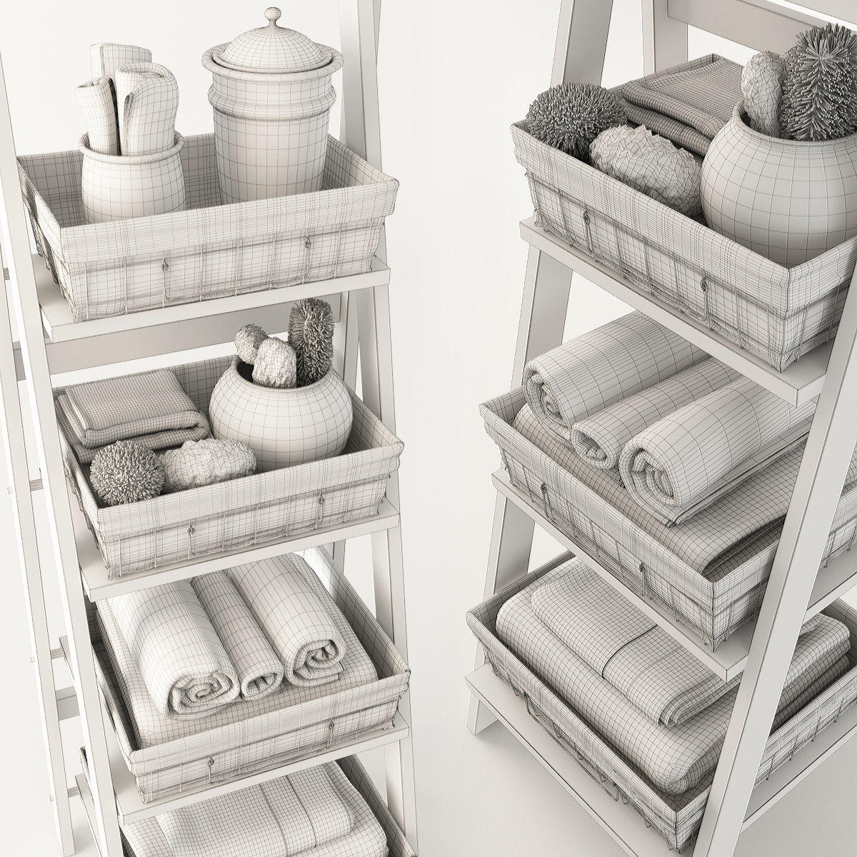 Decor for bathrooms 3D model_4