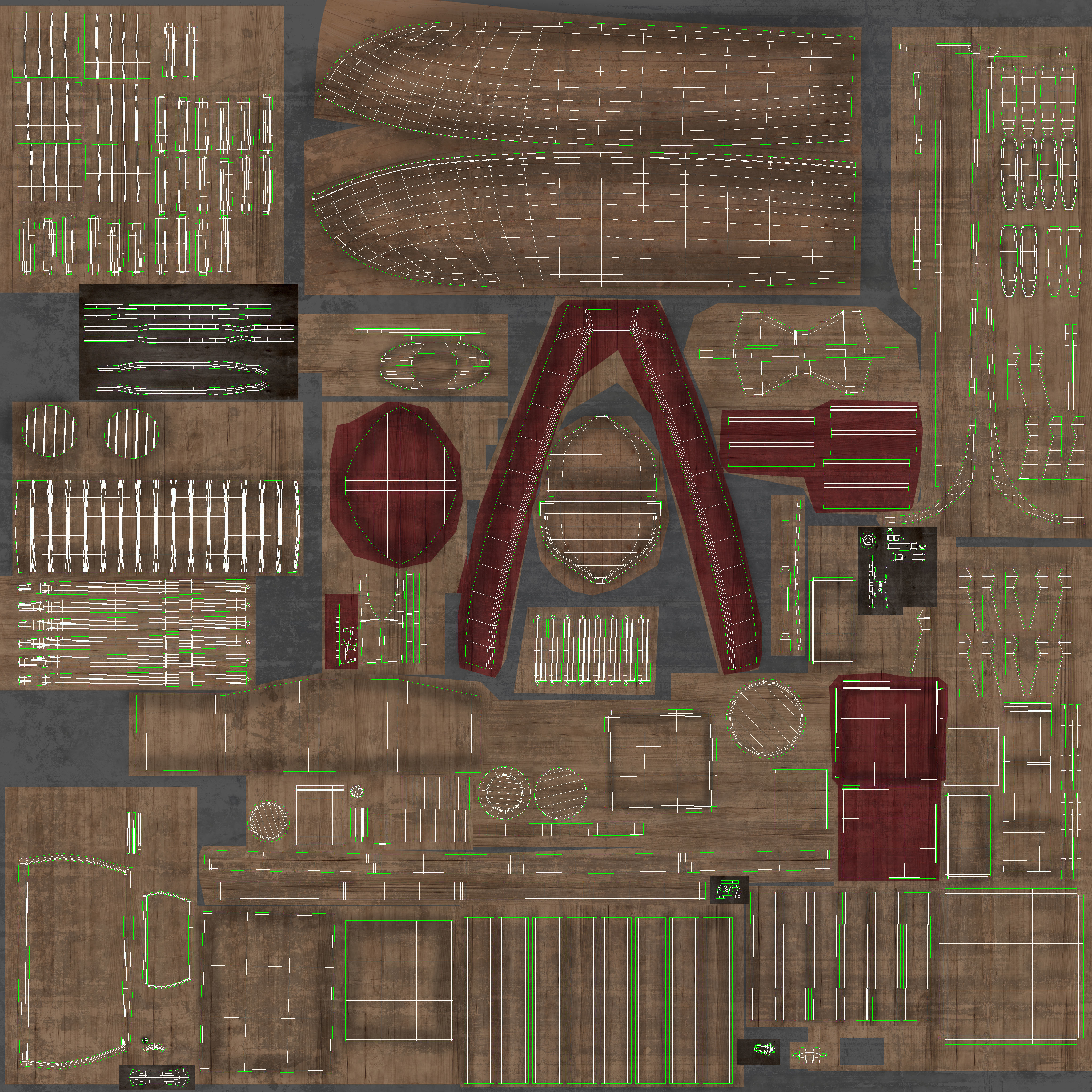 Dutch Galiot With Sails 3D model_25