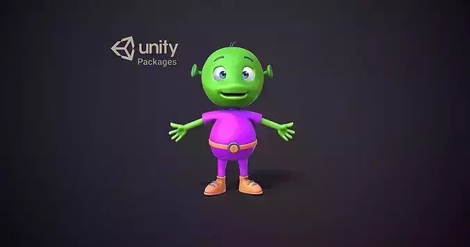 Gimbili character VR PBR unity package