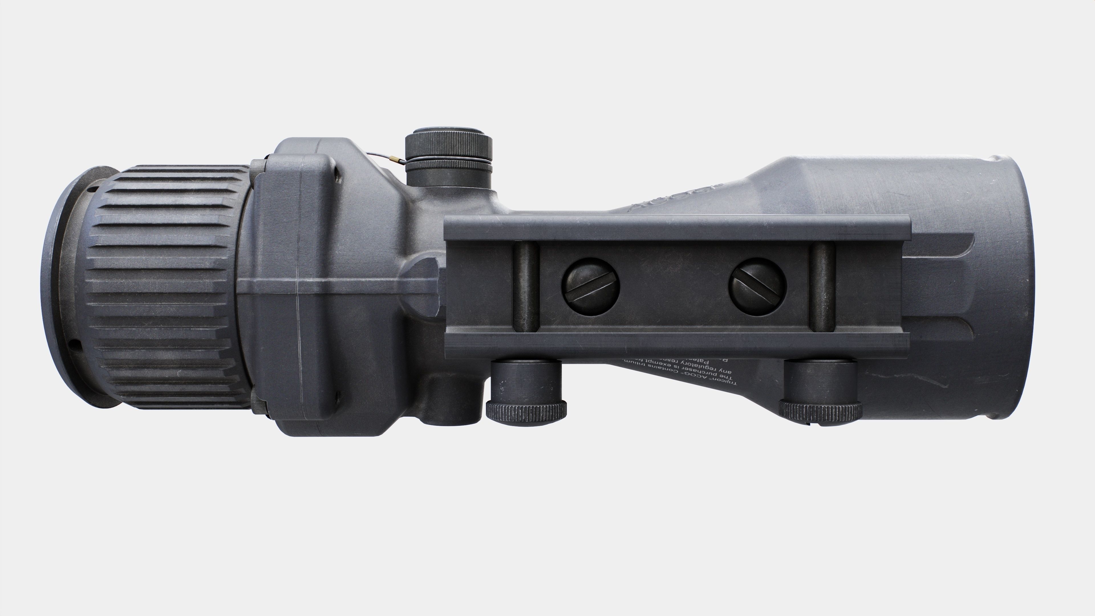 Trijicon ACOG 6x48 Machine Gun Optic Low-poly 3D model_9