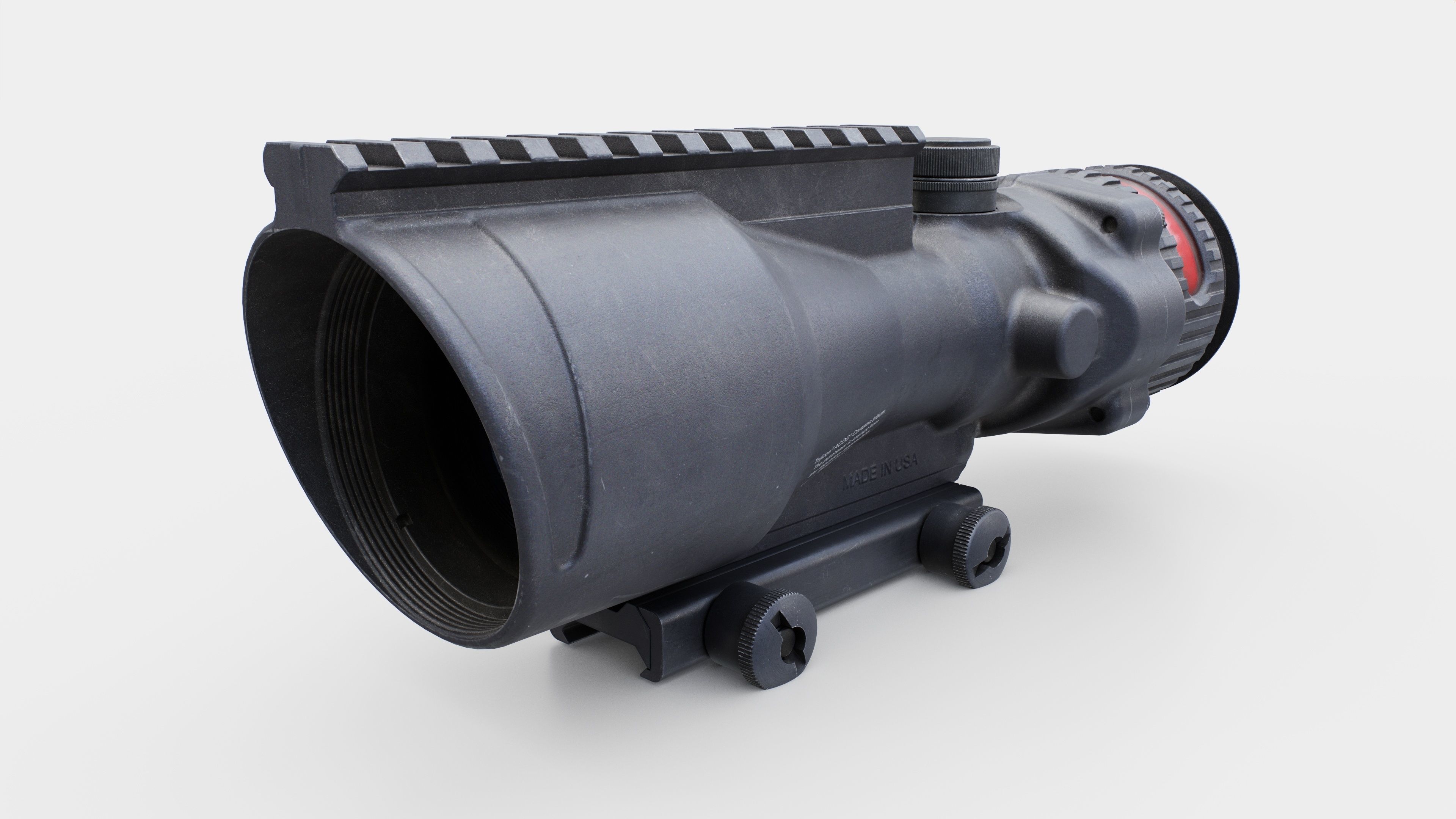 Trijicon ACOG 6x48 Machine Gun Optic Low-poly 3D model_2