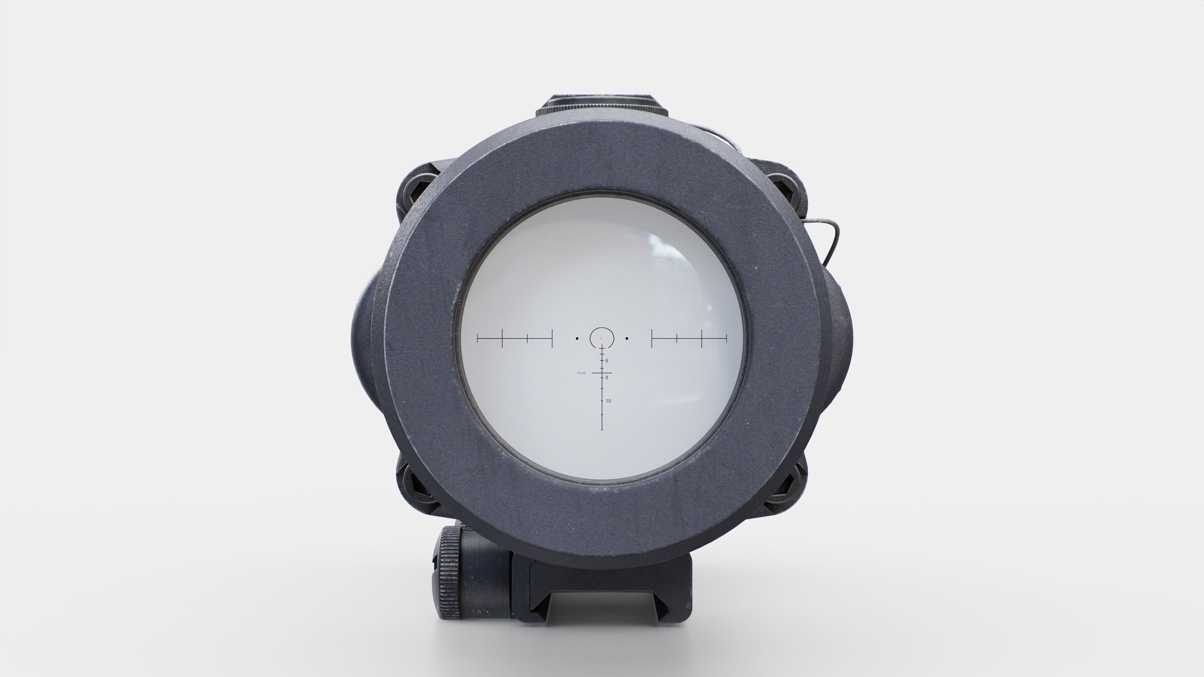 Trijicon ACOG 6x48 Machine Gun Optic Low-poly 3D model_5
