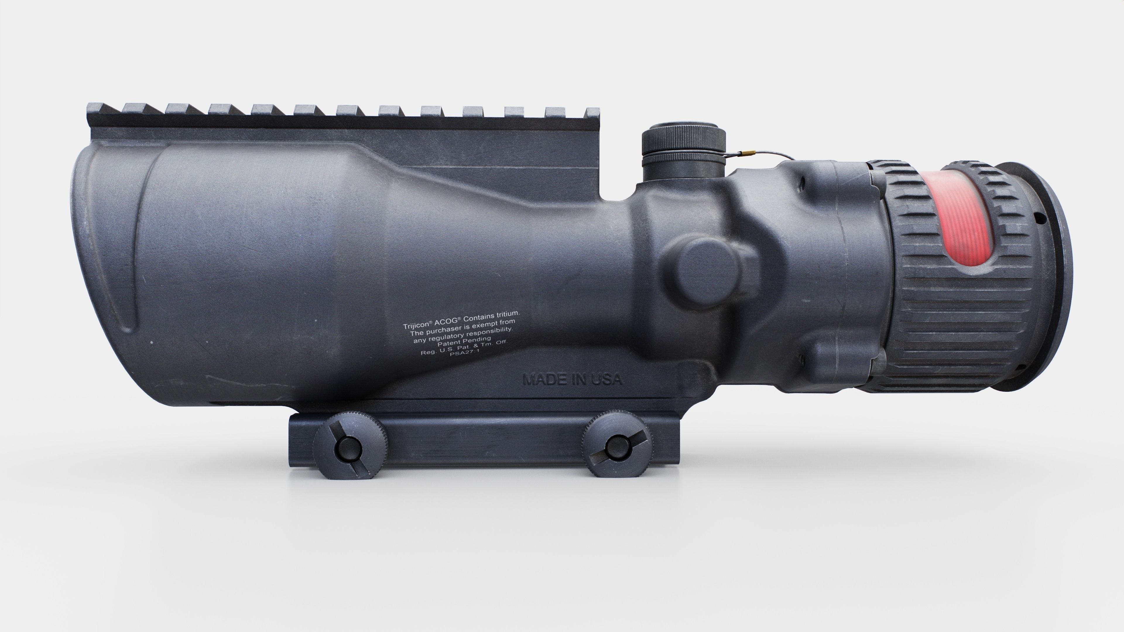 Trijicon ACOG 6x48 Machine Gun Optic Low-poly 3D model_3