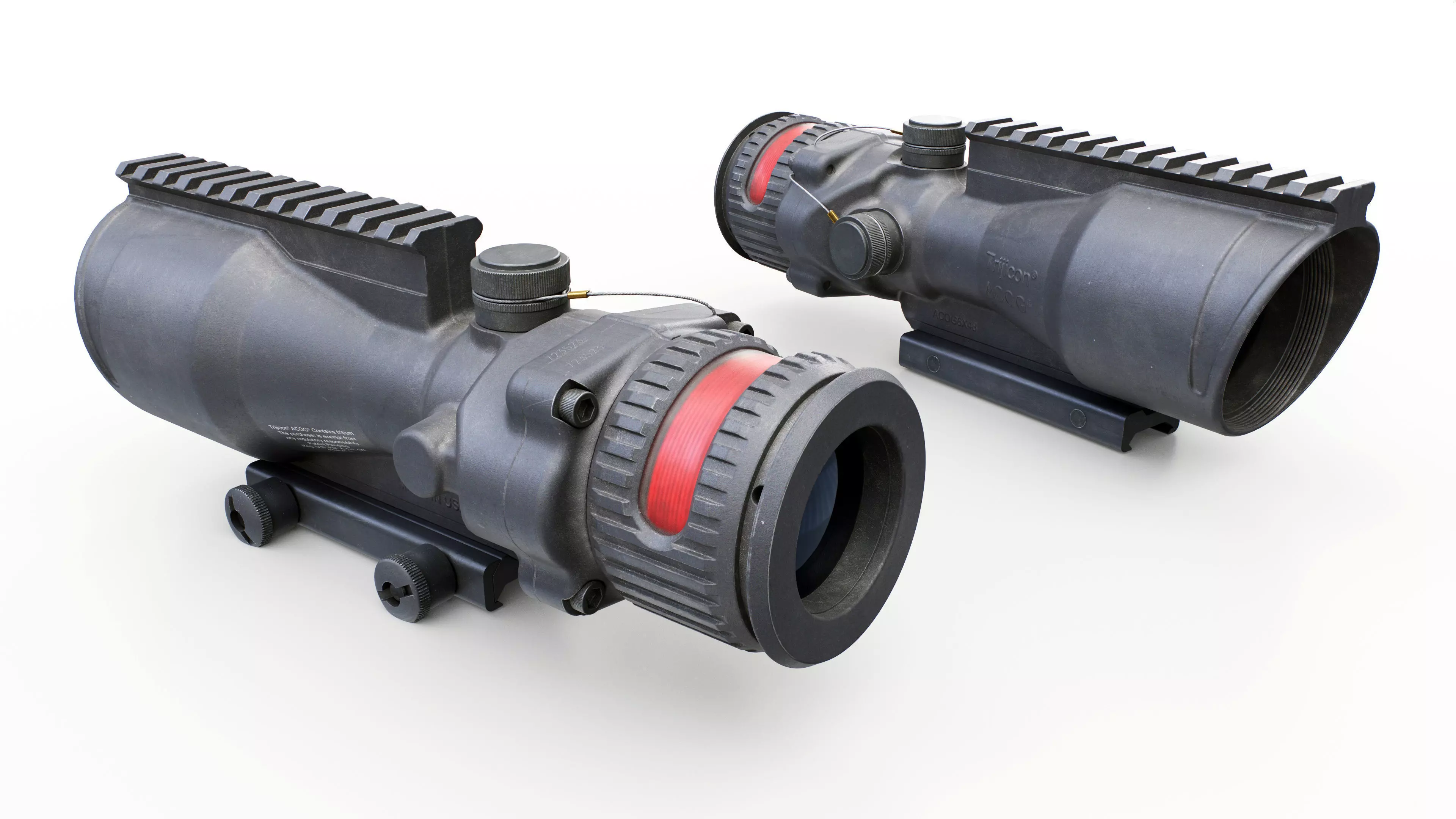 Trijicon ACOG 6x48 Machine Gun Optic Low-poly 3D model_0