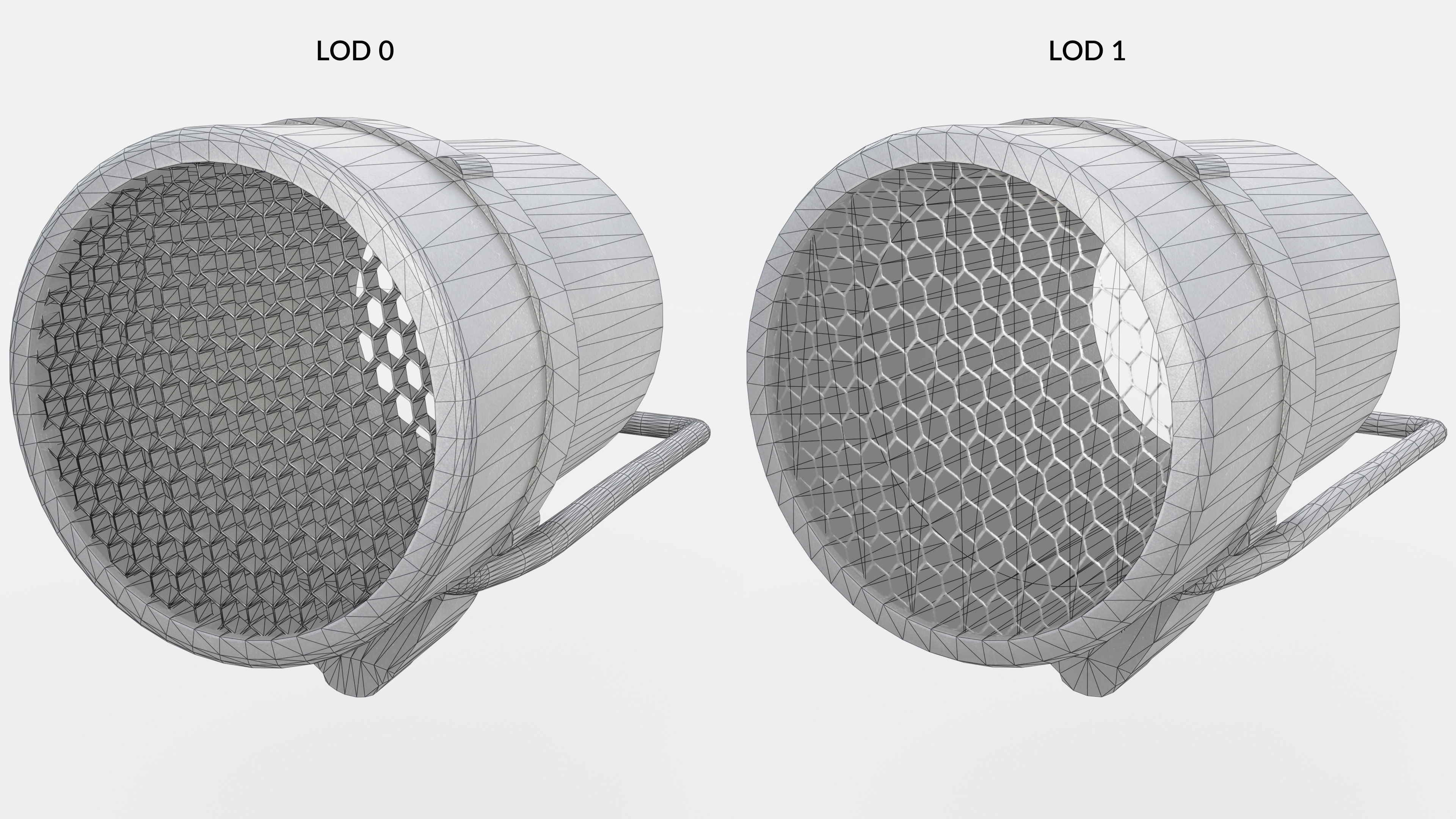 Trijicon ACOG TA31 Fiber Optic 4x Rifle Scope Low-poly 3D model_23