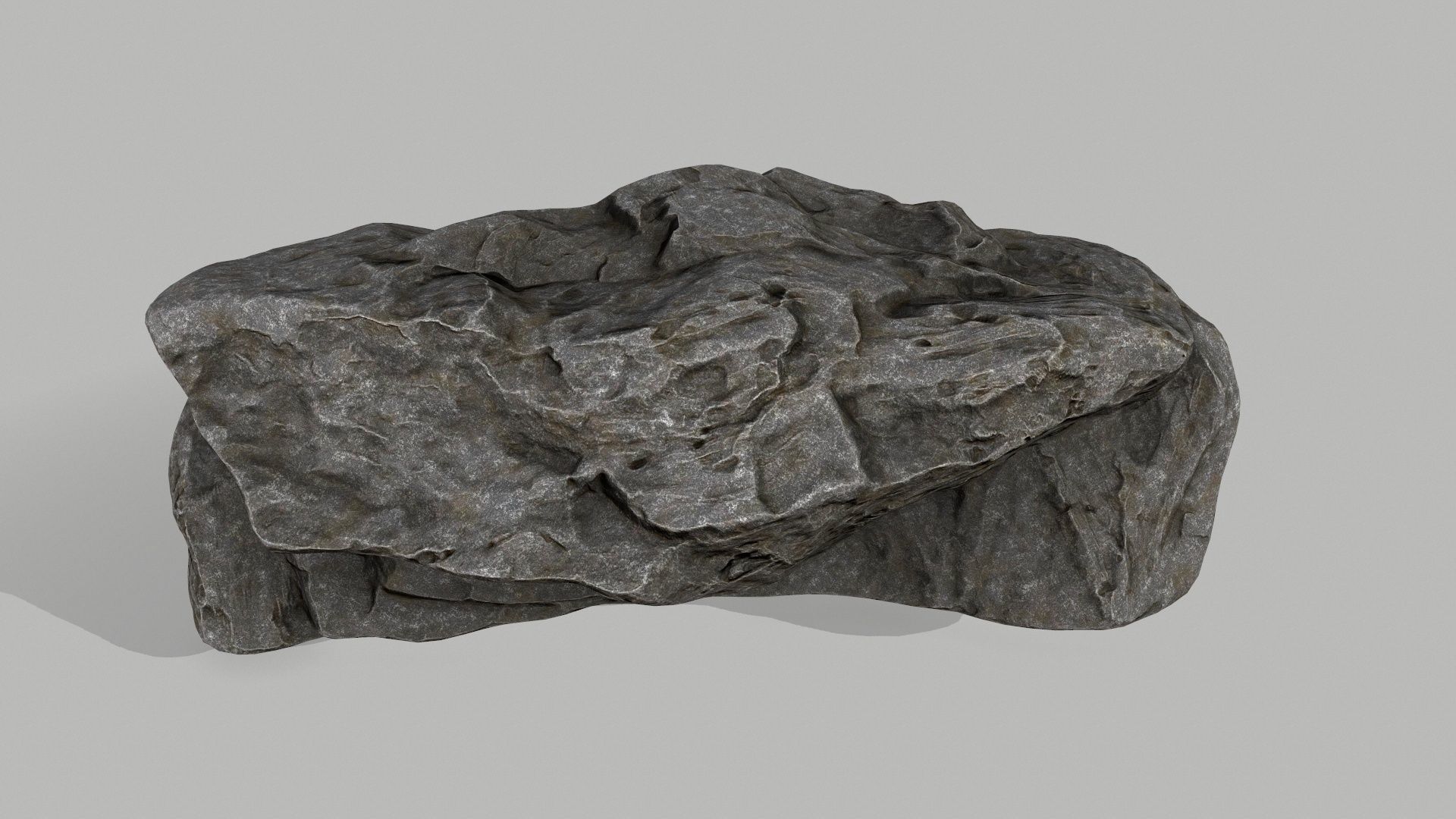 cliff rocks Low-poly 3D model_2