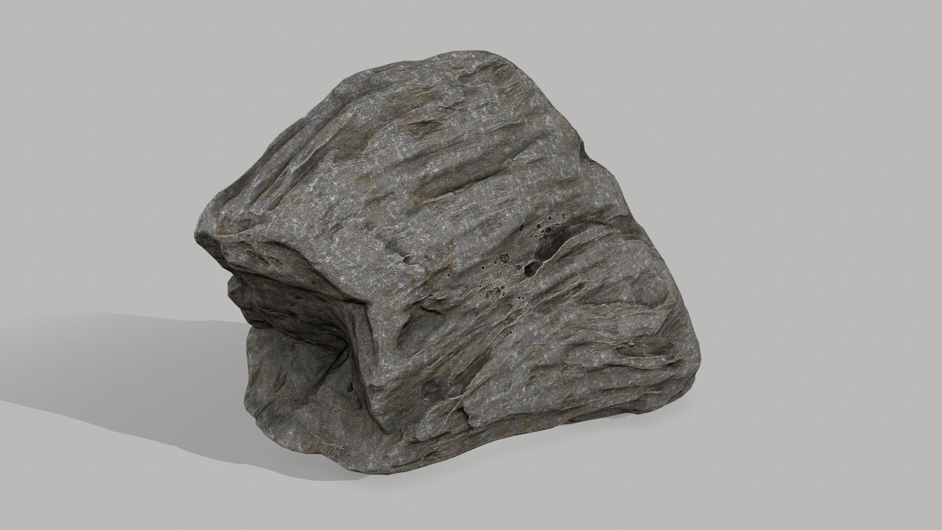 cliff rocks Low-poly 3D model_5