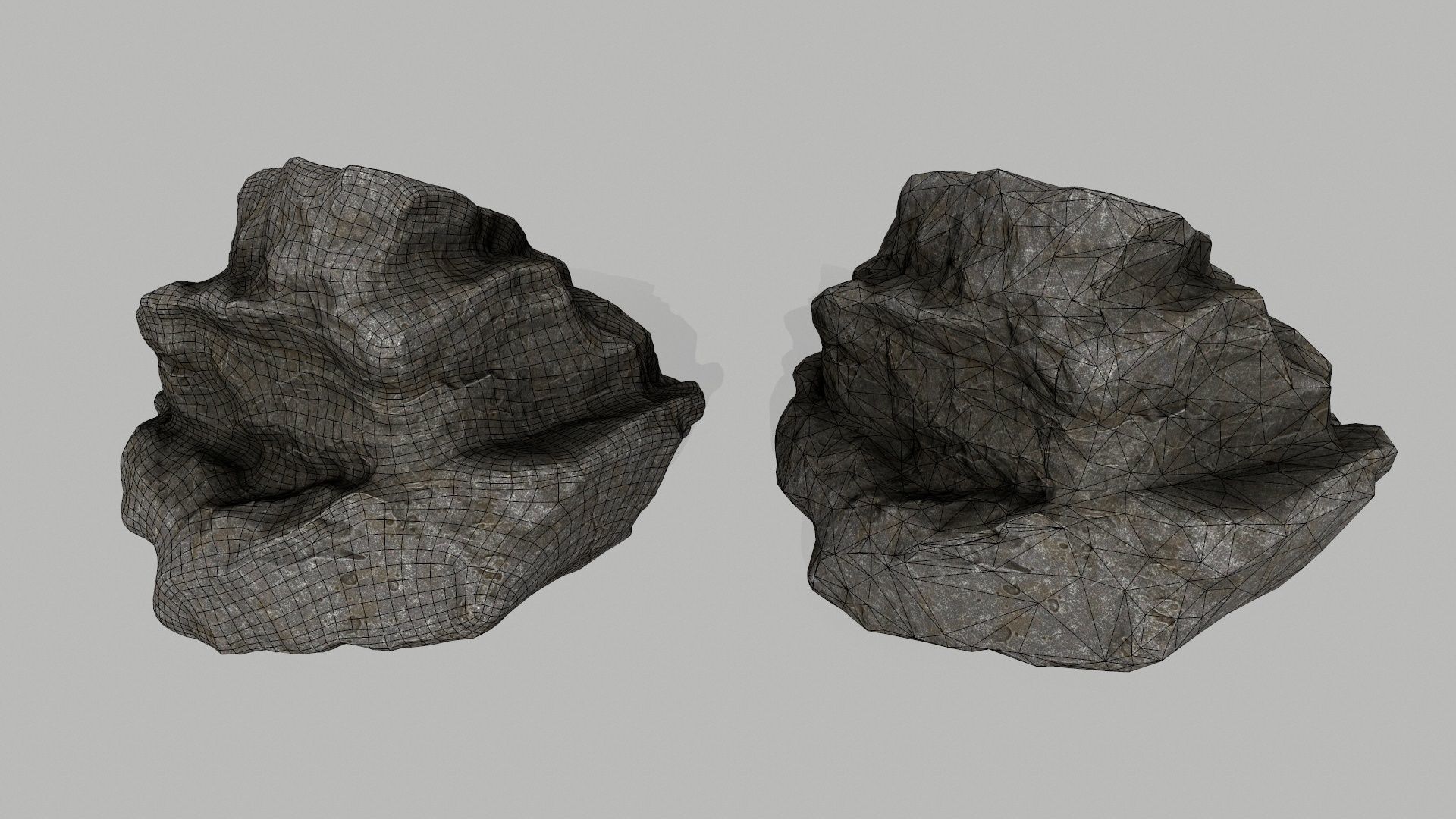 cliff rocks Low-poly 3D model_18