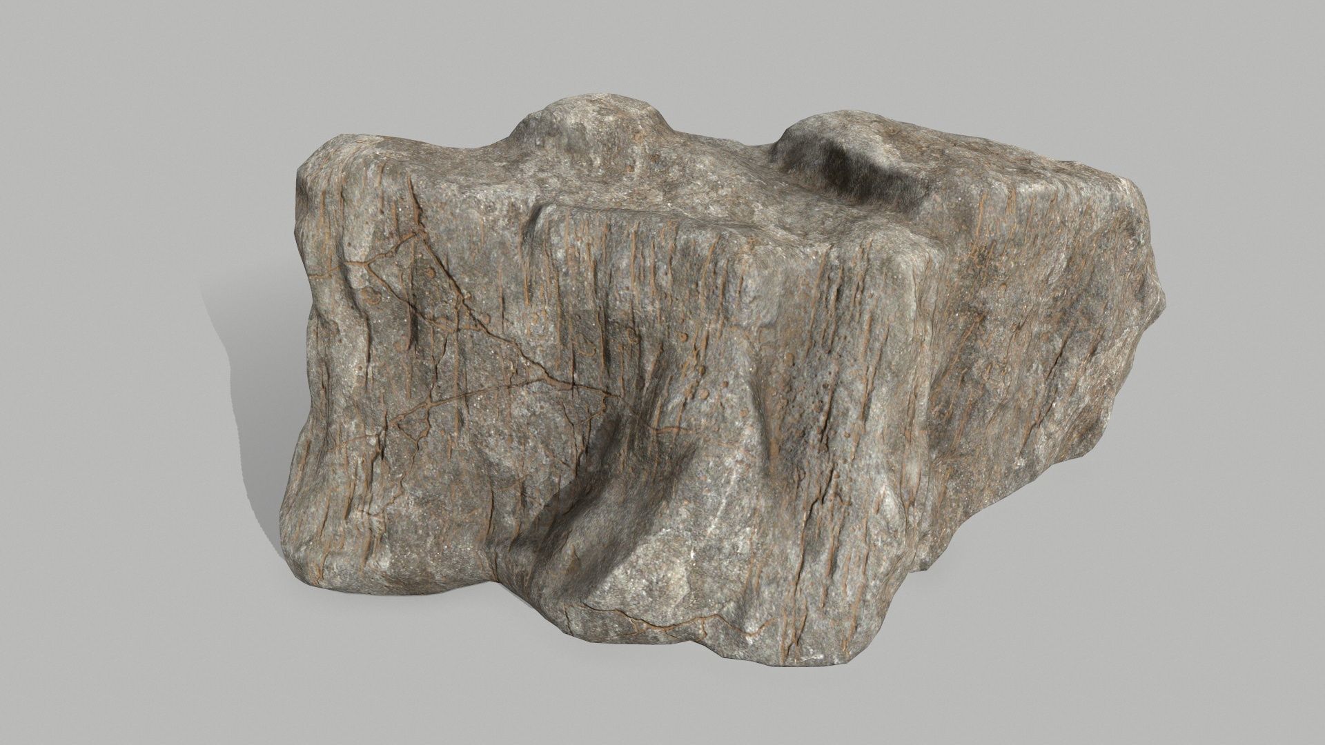 desert rocks  Low-poly 3D model_9