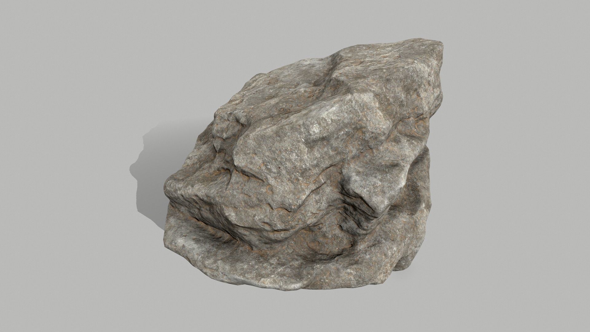 desert rocks  Low-poly 3D model_6