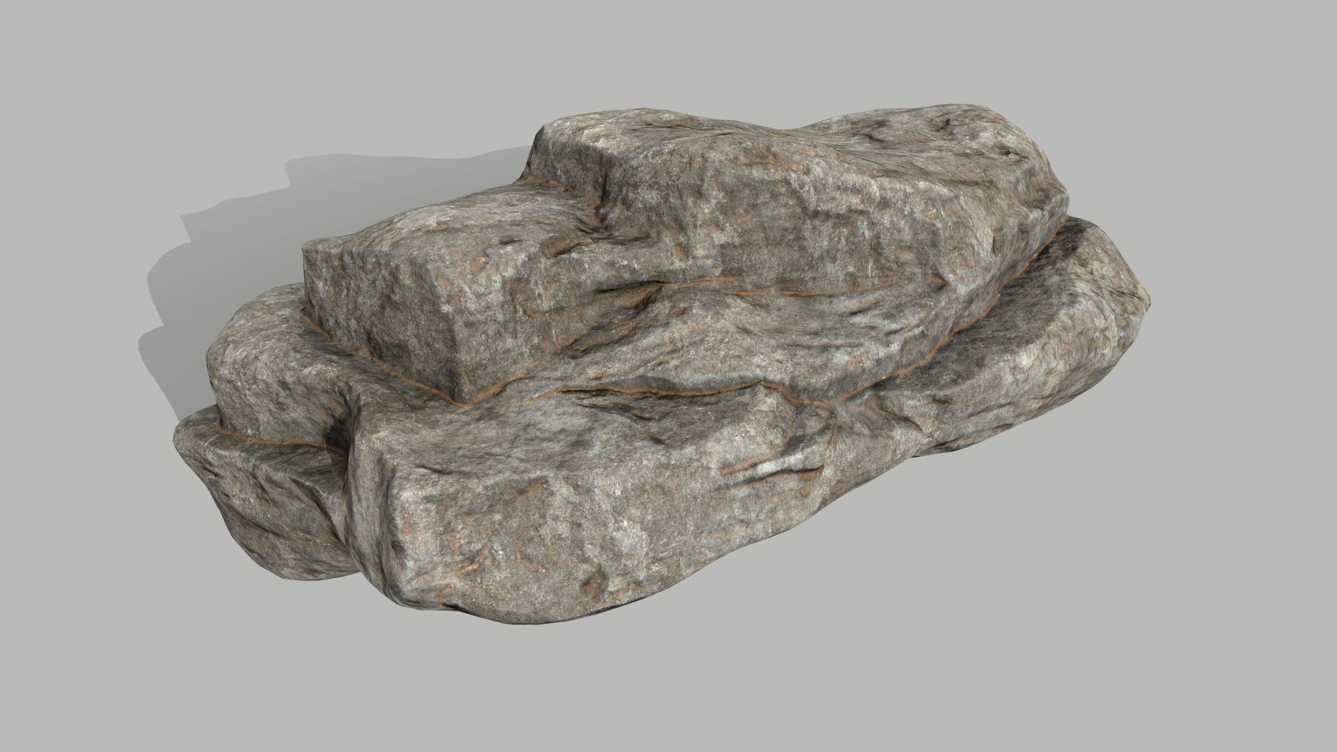 desert rocks  Low-poly 3D model_8